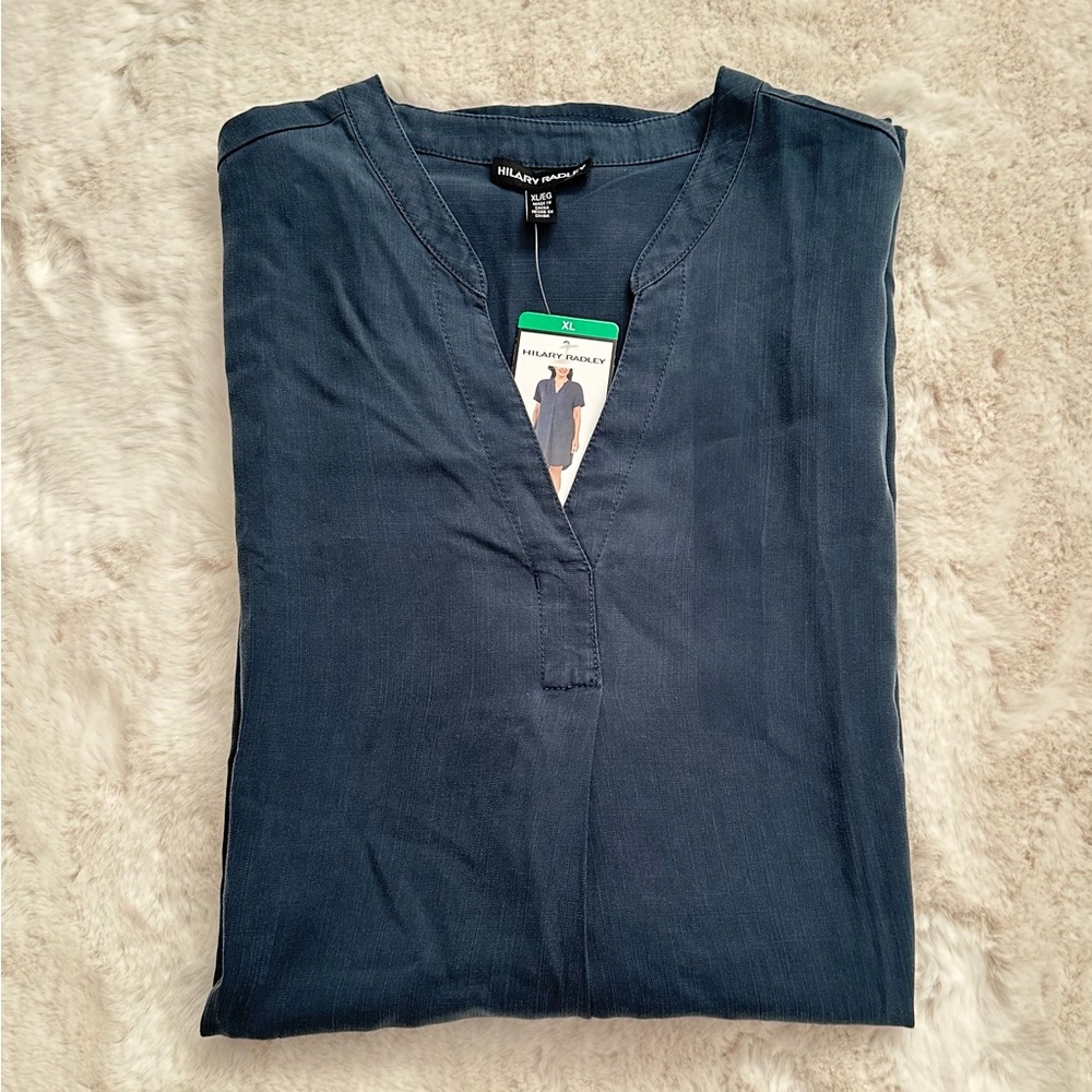 Hilary Radley Ladies' Tencel Dress, Navy , Size XL - Picture 7 of 8